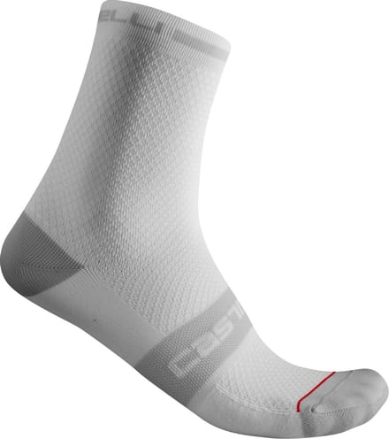Castelli Superleggera T 12 Fietssokken - Maat 40-43 - Mannen - wit/grijs