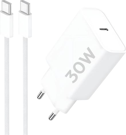 30w usb-C Adapter + Sterke usb C Kabels - Usb C naar usb C - 3 Meter - Super Fast Charger - Snellader