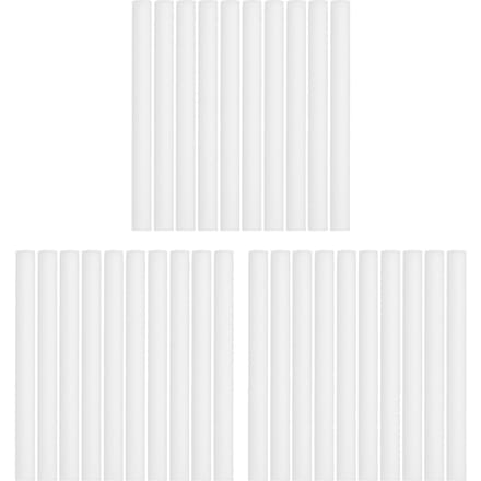 30 Stuks Luchtbevochtiger Katoenen Staafje Filter Vervanging Verstuiver Aroma Diffuser Onderdelen 8x100mm white