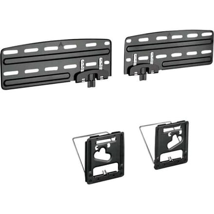 Neomounts WL30-265BL1 mounting kit - Ultra-Flat fixed - for digital signage LCD panel / LCD display - black - Max 60 kg - recommended for 43"-85"