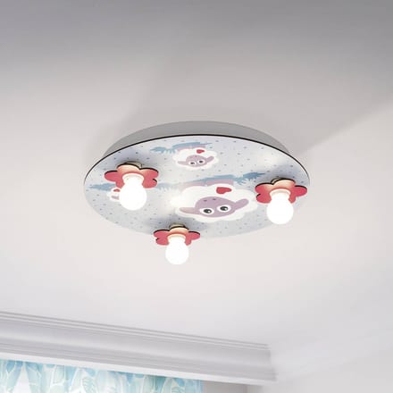 EGLO Lalelu - plafondlamp - 3-Lichts - motief schaap