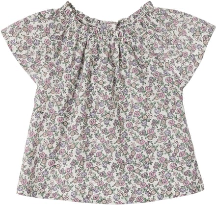 Vertbaudet Blouse voor pasgeborene met bloemenprint