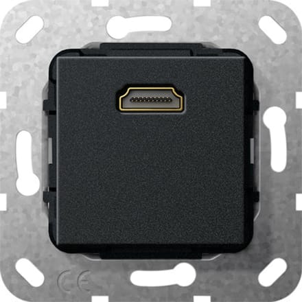 Gira HDMI Breakout Kabel Basis Element Matte Zwart - 567010