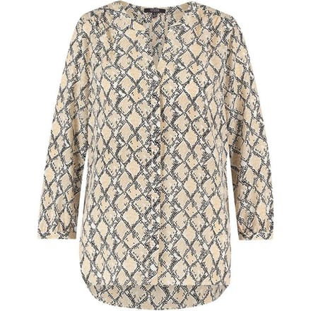 Pintuck Blouse Slangenprint | Midland Snake