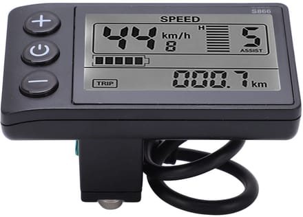 Dailygoods - LCD-display Meter voor Elektrische Cyclus met Waterbestendige Plug