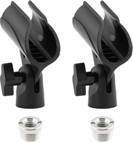 Verstelbare Microfoon Clip Houder - 2 Stuks met Schroefadapter voor Universële Gebruik