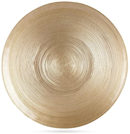 Vilde - Platt Bord - Goud - 28 cm - Glas