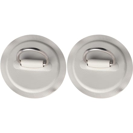 2 pièces Bateau Gonflable Kayak DRing Patch de Coussin PVC Marin Acier Inoxydable Boucle Fixe(gris ) gris