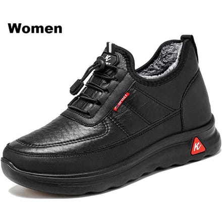 Herfst Winter Dames Plus Fluweel Sneakers Dik Waterdicht Warme Schoenen 39 black