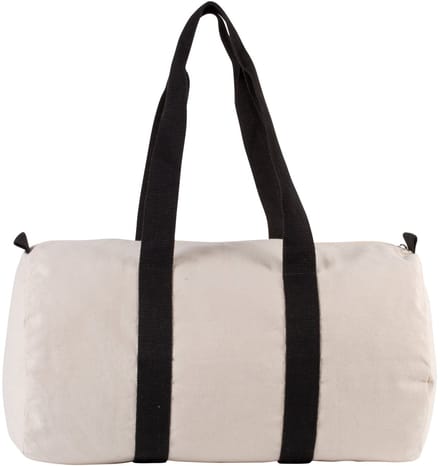 Kimood Reistas van katoencanvas KI0632 - NATURAL / BLACK - One size