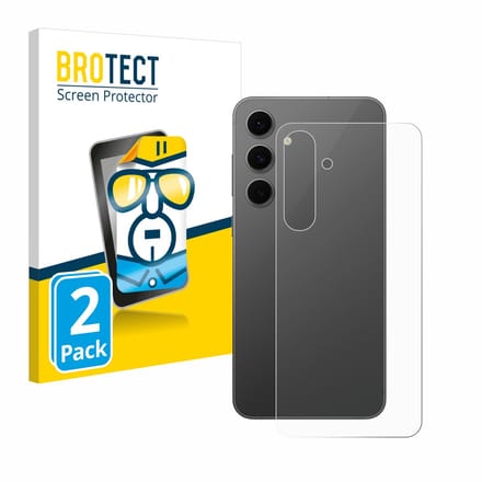 BROTECT - Screenprotector voor Samsung Galaxy S24 FE (Achterkant) - Folie Beschermfolie transparant 2 Stuks