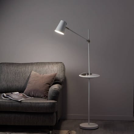 Markslöjd Vloerlamp Linear met USB-laadstation, wit
