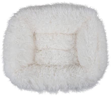 Dierenmand M tibetan lamb off white 65x50x20cm