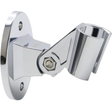 Support de douche réglable Base de support de pommeau de douche universel Support de salle de bain Support de microphone à rotation stable white