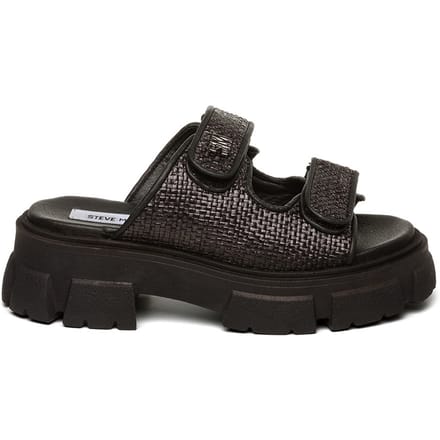 Steve Madden Aruby Slides Black Maat: 37 | Sandalen Outlet | Dames | Zwart