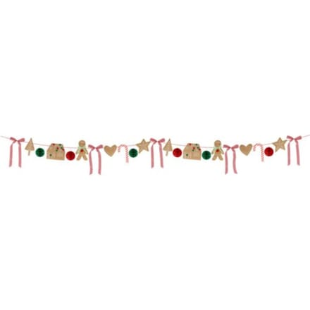 Meri meri kerst - slinger 2,4 m, sweet gingerbread