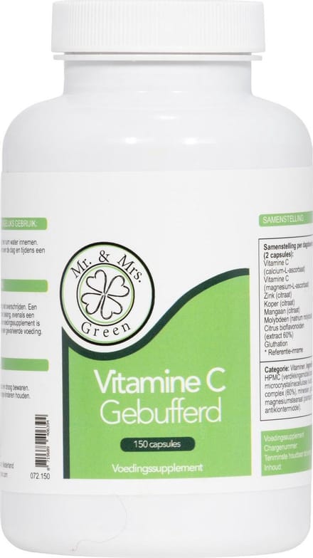 Vitamine C gebufferd, ondersteunt de weerstand