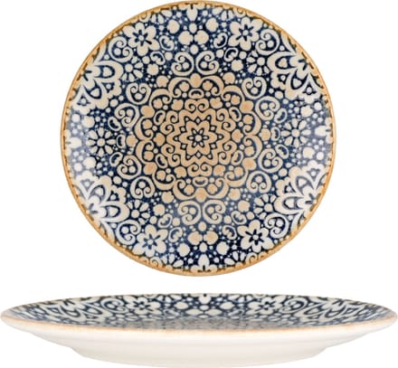 Bonna Platte Bord - Alhambra - Porselein - 23 cm - set van 6