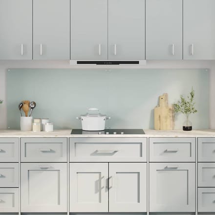 vidaXL - Keukenachterwand - 2 - st - Wit - 100 - x - 60 - cm - gehard - glas