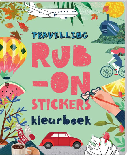 Rub-on stickers kleurboek - Travelling