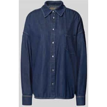 Relaxed fit jeansblouse van puur katoen model 'FOGGIA'