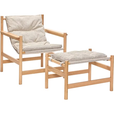 Fauteuil/voetensteun Hubsch Interior Heritage