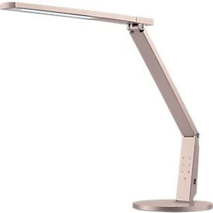 Ledbureaulamp Vario, 741 lumen, dimbaar, levensduur 40.000 uur, champagne