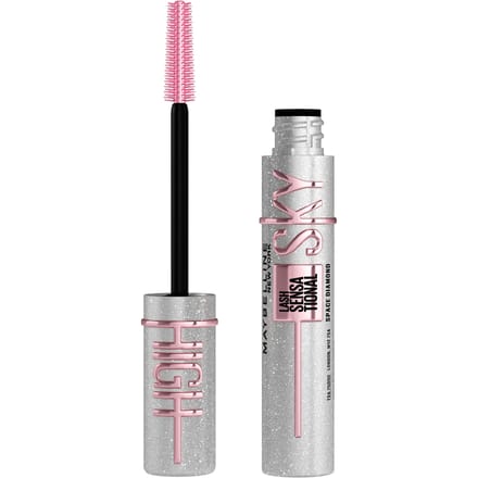 Maybelline New York Lash Sensational Sky High Mascara - Space Diamond - Glitter Topcoat - Eindeloos lengte en natuurlijk ogend volume - 7,2 ml