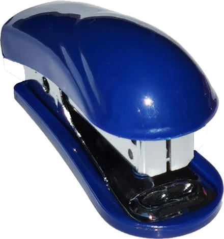 3x, EXXO #11202 – Mini no.10 Nietmachine – ideaal voor onderweg – Blauw – 3stuks
