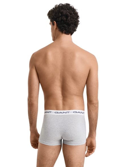 Gant Boxershorts Trunk 3-Pack Zwart Grijs Wit - Maat XXL - Heren