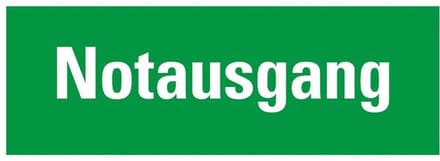 Pickup kunststoff Schild 33x12 cm SK NOTAUSGANG