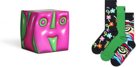 Happy Socks 3paar sokken - Heren & Dames - Maat 41-46 - Hyper Cube