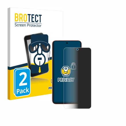 BROTECT - privacy screenprotector voor Google Pixel 8 (case-friendly) - Folie Beschermfolie Blauwlichtfilter 2 Stuks