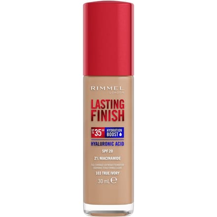 Rimmel Lasting Finish 35Hr Foundation 30 ml (Verschillende Tinten) - 103 True Ivory