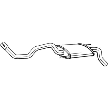 Geluiddemper achter BOSAL 233-605