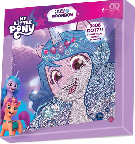 DIAMOND DOTZ My Little Pony Izzy Moonbow - Diamond Painting - 3.406 Dotz - 28x28 cm
