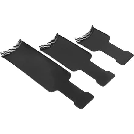 3 STUKS Haarverfplank Highlightingplank met Tanden Haarverfborstel Kappersstylingtool black