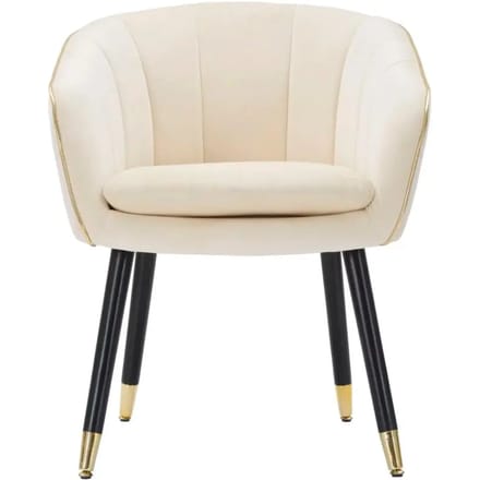Fauteuil Paris Crema/gold 62×58×78 cm