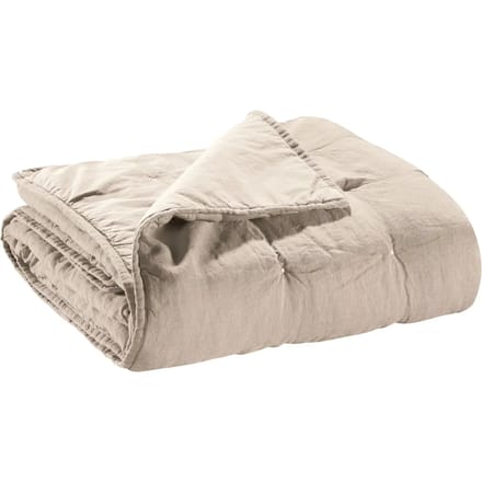 VIVARAISE - Bedsprei Stonewashed Zeff Naturel 180 x 260