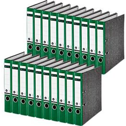 LEITZ® ordner 1050, A4, rugbreedte 52 mm, 20 stuks, groen