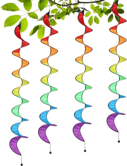 Windspinner Set - Tuin Decoratie - Buiten Versieren - Weerbestendig Ontwerp - 4 Stuks - Regenboog