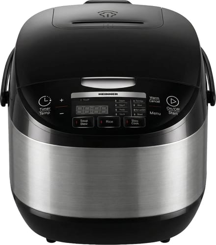 Heinner Multicooker 5 L – 770-918W – 11 Programma’s – 24 u Timer – Touchbediening met LED-display – Warmhoudfunctie – Zwart