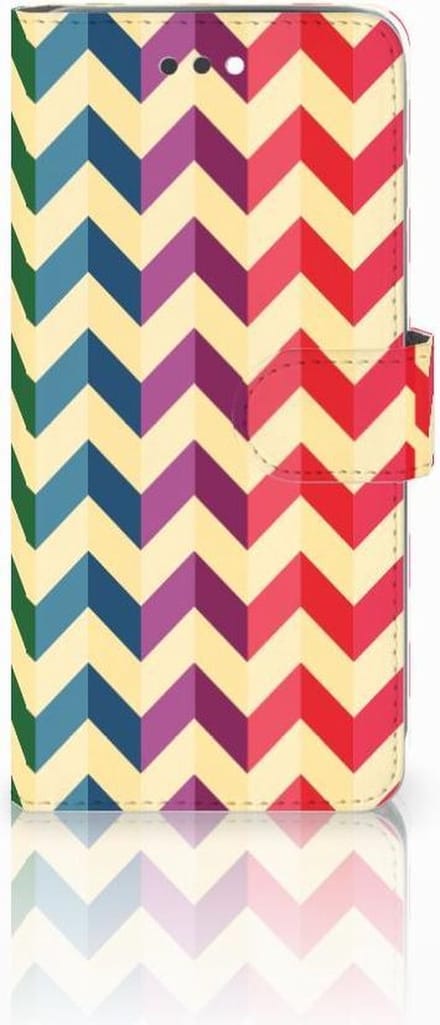 Apple iPhone 7 Plus | 8 Plus Telefoon Hoesje Zigzag Multi Color