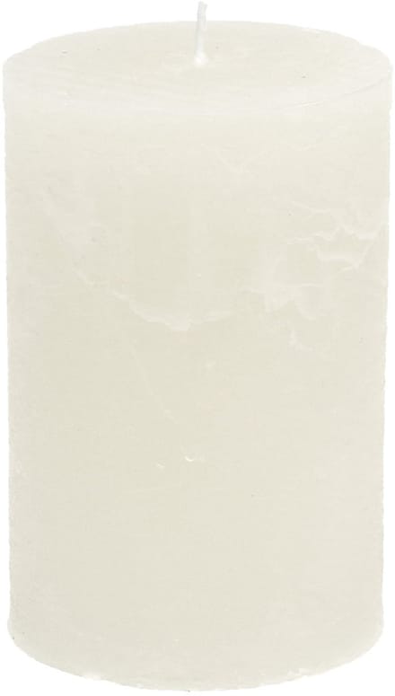 Effen pilaarkaarsen, wit, 70x120mm, set van 4, voor decoratie, bruilof