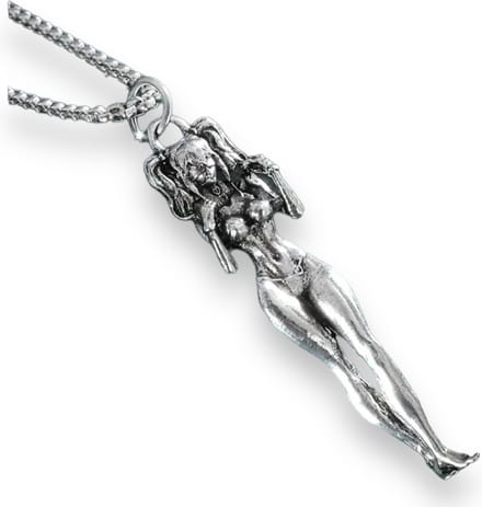 Manga Van Zilver - Anime Vrouw Figuur Ketting
