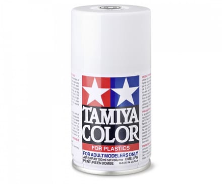 Tamiya Hobbyverf Acrylverf - TS-27 White - Matt - Acryl Spray - Verf spuitbus - 100 ml