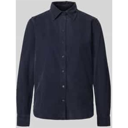 Corduroy blouse met knoopsluiting
