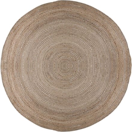 Flycarpets Rond Jute Vloerkleed - Capri - Jute - Naturel - 133x133 cm