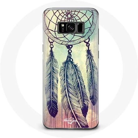Coque pour Samsung Galaxy S8 Attrape rêve coloré marron