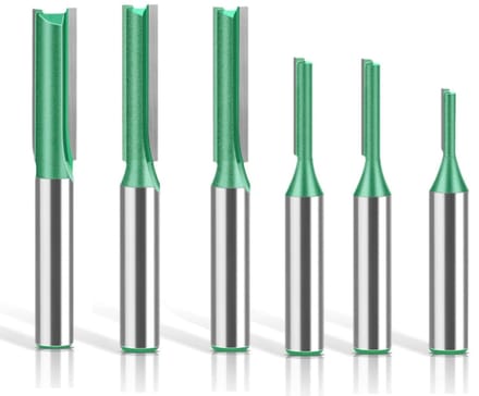 Solidchoice - Set van 6 Groeffrezen voor Houtbewerking